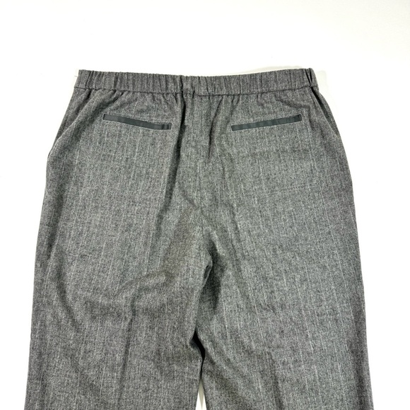 Lafayette 148 Fulston Glistening Pinstripe Trousers Wool Cashmere - Picture 4 of 9